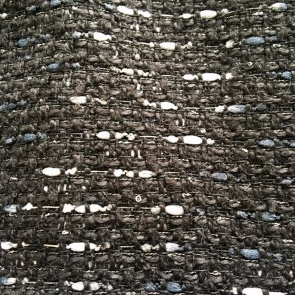 H&M Tweed with vegan leather trim and silver zippers cropped blazer size xs - Picture 2 of 13